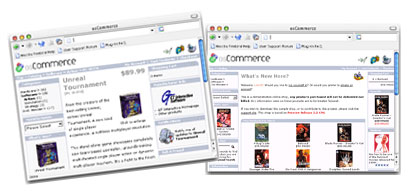 osCommerce screen shots